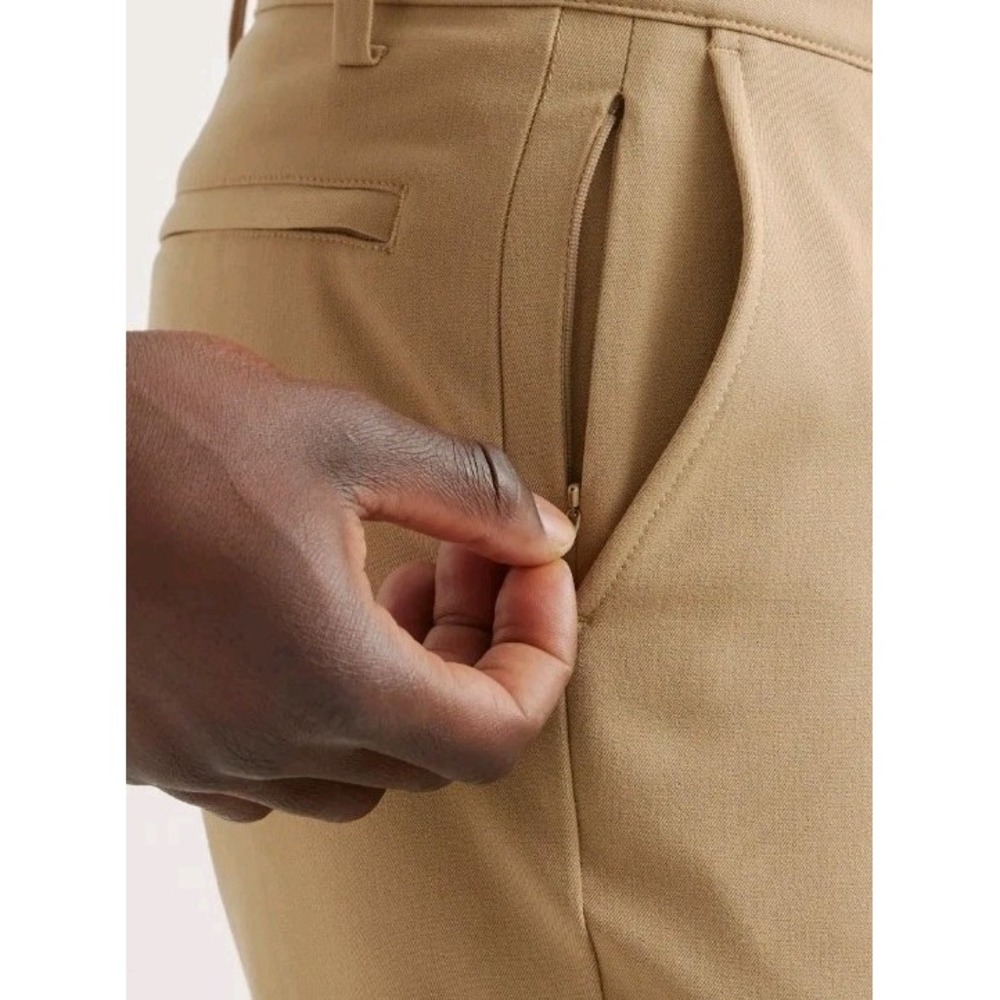 NWT Quince Mens Ultra Stretch 24/7 Smart Chino Pants Khaki 44X32 Casual Neutral - Picture 11 of 12